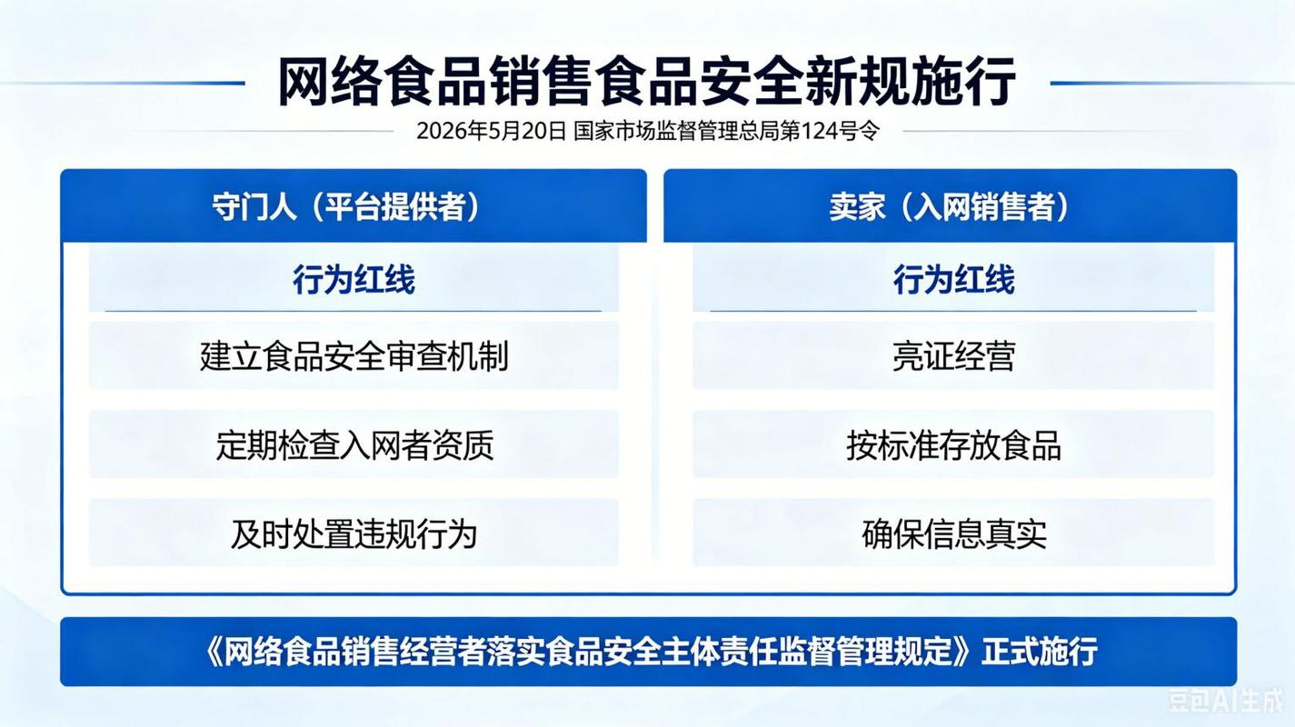 重锤落下！网络食品销售新规今起施行，违规最高\